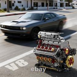 V8 Engine Model Kit That Runs 1176Pcs Rechargeable Car Building Set Lego Compati