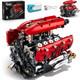 V8 Engine Model Kit That Runs, 1370pcs 8-cylinder Engine Building