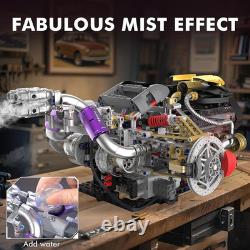 V8 Engine Model Kit That Works, Build Your Own Visible Car Motor 8-Cylinder 13