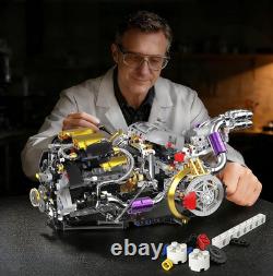 V8 Engine Model Kit That Works, Build Your Own Visible Car Motor 8-Cylinder 13