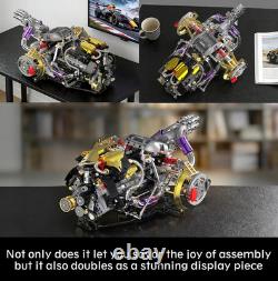 V8 Engine Model Kit That Works, Build Your Own Visible Car Motor 8-Cylinder 13