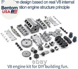 V8 Engine Model Kit That Works, MAD 3D Printing V8 Engine for AX90104 SCX10? Cap