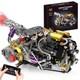 V8 Engine Model Kit That Works, 1394 Pcs Advanced Collectible Engine Building