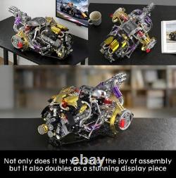 V8 Engine Model Kit that Works, 1394 PCS Advanced Collectible Engine Building