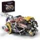 V8 Engine Model Kit With App Control Motor & Light Spray, Mechanical