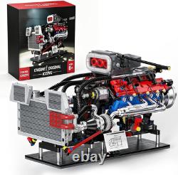 V8 Engine Model Kit with Motor, 1145 Pieces, Mechanical Transmission, Engine