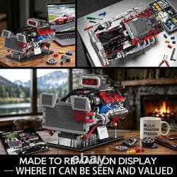 V8 Engine Model Kit with Motor, 1145 Pieces, Mechanical Transmission, Engine