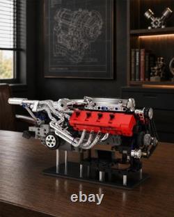 V8 Engine STEM Model Kit 951 Pieces, USB Rechargeable for Continuous Action