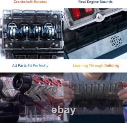 V8 Internal Combustion Ohc Engine Motor Working Model Haynes Kit Box New