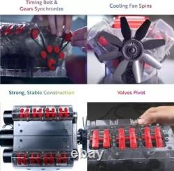 V8 Internal Combustion Ohc Engine Motor Working Model Haynes Kit Box New