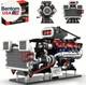 V8 Supercharged Engine Model Set, Moc 8-cylinder Car Motor Engine Building Kit Th