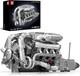 V8 Twin-turbo Engine Model Kit With Motor 2899 Pcs Stem Building Set