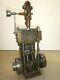 Vertical 2 Cylinder Steam Engine Model Old Neat And Rare! Twin Cylinder Motor