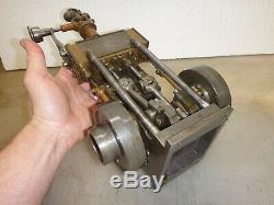 VERTICAL 2 CYLINDER STEAM ENGINE MODEL Old Neat and Rare! Twin Cylinder Motor