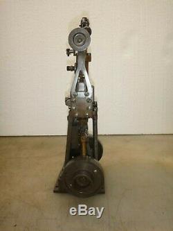 VERTICAL 2 CYLINDER STEAM ENGINE MODEL Old Neat and Rare! Twin Cylinder Motor