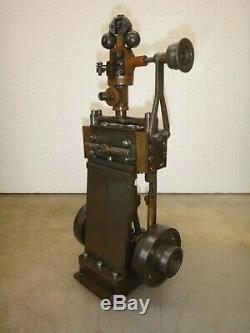 VERTICAL 2 CYLINDER STEAM ENGINE MODEL Old Neat and Rare! Twin Cylinder Motor