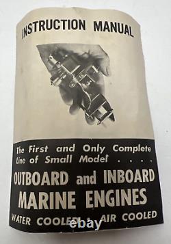 VINTAGE ATWOOD 2-CYCLE 051 OUTBOARD MODEL BOAT MARINE ENGINE WithOB & INSTRUCTIONS