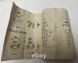 VINTAGE ATWOOD 2-CYCLE 051 OUTBOARD MODEL BOAT MARINE ENGINE WithOB & INSTRUCTIONS