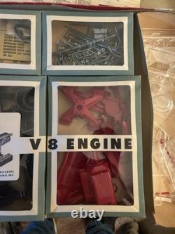 VTG 1960s Renwal The Visible V8 Engine Motor Model Kit 802 1298 UNBUILT COMPLETE