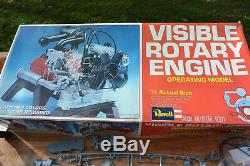 VTG 1980 Revell Visible ROTARY ENGINE Operating MOTORIZED MODEL KIT #H913