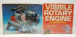 VTG 1980 Revell Visible ROTARY ENGINE Operating MOTORIZED MODEL KIT Unopened