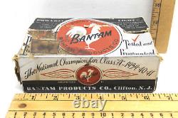 V. Rare 1940s Bantam Products #19 1/7 Horsepower Model Airplane Motor + Orig Box