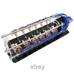 V-Shaped Electromagnet Engine Model 12-Coil Version Motor Model Teach DIY Tool
