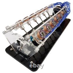 V-Shaped Electromagnet Engine Model 12-Coil Version Motor Model Teach DIY Tool