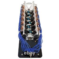 V-Shaped Electromagnet Engine Model 12-Coil Version Motor Model Teach DIY Tool
