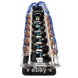V-Shaped Electromagnet Engine Model 12-Coil Version Motor Model Teach DIY Tool
