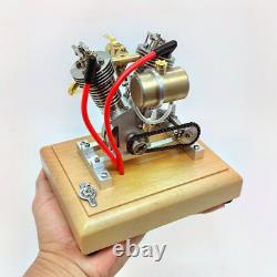 V-Twin Gas Engine Model Metal Mechanical Motor Collectible Desktop Display Gift