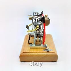 V-Twin Gas Engine Model Metal Mechanical Motor Collectible Desktop Display Gift