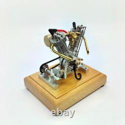 V-Twin Gas Engine Model Metal Mechanical Motor Collectible Desktop Display Gift