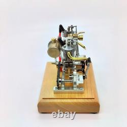 V-Twin Gas Engine Model Metal Mechanical Motor Collectible Desktop Display Gift