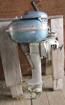 Vintage1955 Lauson Outboard Motor Model S-353 4 cycle Boat Engine