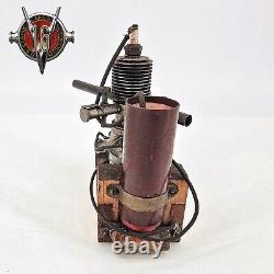 Vintage 1934 Junior Motor Corp. Model B Class C Engine with Tank, Condenser & Coil