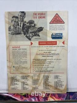 Vintage 1960 Renwal Blueprint Model The Visible V-8 Engine Plastic Model Kit NEW