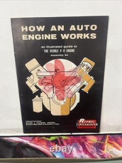 Vintage 1960 Renwal Blueprint Model The Visible V-8 Engine Plastic Model Kit NEW
