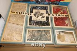 Vintage 1960s Renwal Model Visible V8 Engine Model Assembly Kit missing parts