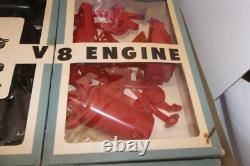 Vintage 1960s Renwal Model Visible V8 Engine Model Assembly Kit missing parts