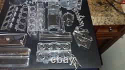 Vintage 1960s Renwal Model Visible V8 Engine Model Assembly Kit missing parts