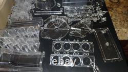 Vintage 1960s Renwal Model Visible V8 Engine Model Assembly Kit missing parts