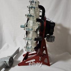 Vintage 1963 Renwal motorized Visible Airplane Wasp Engine 14 Display Ready