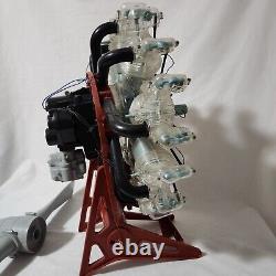Vintage 1963 Renwal motorized Visible Airplane Wasp Engine 14 Display Ready