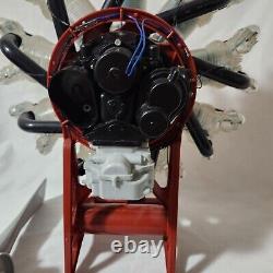 Vintage 1963 Renwal motorized Visible Airplane Wasp Engine 14 Display Ready