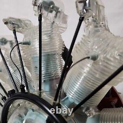 Vintage 1963 Renwal motorized Visible Airplane Wasp Engine 14 Display Ready