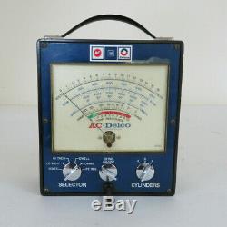 Vintage 1970s AC DELCO GM auto engine Tester meter gauge gm street rat hot rod