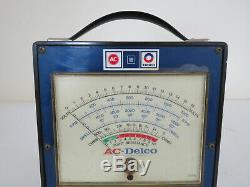 Vintage 1970s AC DELCO GM auto engine Tester meter gauge gm street rat hot rod