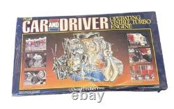 Vintage 1985 Revell Car & Driver Operating Visible Turbo Engine Model
