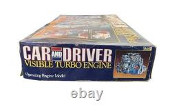 Vintage 1985 Revell Car & Driver Operating Visible Turbo Engine Model